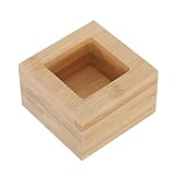 DIYEAH Japanese Sake Cup Holder Wooden Square Box Robust Cypress Masu Enhances Flavor for Sushi Bars and Japanese Restaurants Home Kitchen Use