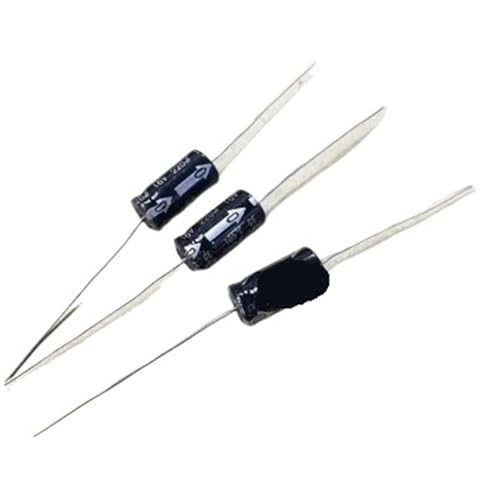 Condensateur axial 16V 220uF électrolytique pour réparation de circuits électroniques (5 pièces)