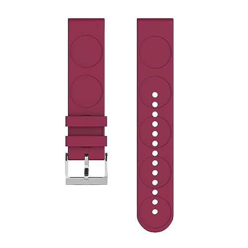 Bracelet de montre en silicone 20mm pour Samsung Galaxy 42mm et Garmin Vivoactive 3 violet