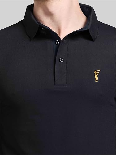 Image of STELLERS Men's Premium Regular Fit Polo T-Shirt's |Feather Touch Feel | Odour Resistant| Anti-Static| Wrinkle Free | Quick Dry | Stretchable | Lightweight | Sweat-Proof