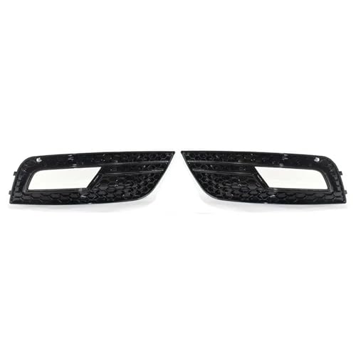 Couverture de calandre antibrouillard Audi A4 B8.5 2013-2016 en maille nid d'abeille noire
