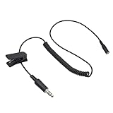 JUYODE Aviation Adapter Helicopter Convertor 7.1mm to 3.5mm Extension Cord Military NATO-US Wiring
