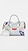 Balenciaga Women's Pre-Loved White Agneau Graffiti Classic Shoulder Bag, White, One Size