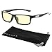 GUNNAR Premium Computer and Gaming Glasses For Men & Women - Advanced Blue Light Blocking Lens Technology For Eye Strain Relief and Anti Fatigue - Riot Amber Tinted Gaming Glasses
