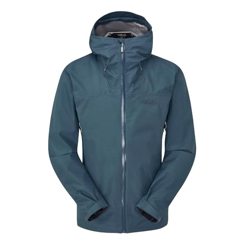 Rab Men's Namche GTX Jacket - Gore-Tex Waterproof Breathable Rain Shell for Everyday & Hiking - Orion Blue - Large