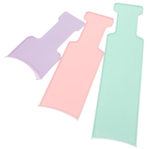 STOBAZA 3piezas Profesional De Tablero Pinceles y Peine Para Teñir Cabello Accesorios Reutilizables Para Coloración Salones y Uso Casero