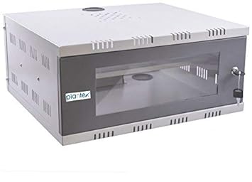 Plantex CCTV/DVR/NVR Cabinet Box/DVR Wall Mount Rack with Lock/Network Rack/Server Rack with Power Socket - 3U+