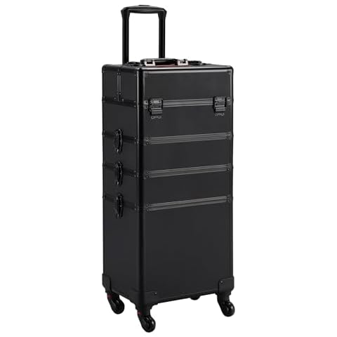 Yaheetech Professional Makeup Train Case Cover