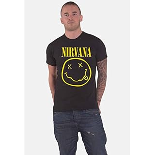 Nirvana T Shirt Flower Sniffin Band Logo Nevermind Nouveau Officiel Homme - Les Beatles, Paul McCartney, John Lennon, RIngo Starr, George Harrison Nirvana T Shirt Flower Sniffin Band Logo Nevermind Nouveau Officiel Homme – Image 5