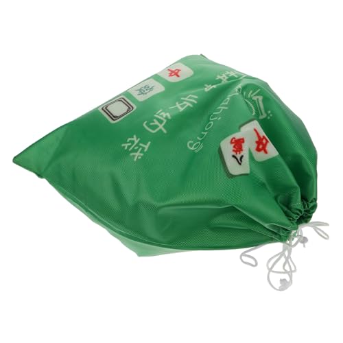 GLEAVI Mahjong Game Bag Portable Mahjong Container for Storage Large Drawstring Bag for Mahjong Tiles Reusable for Travel or Home