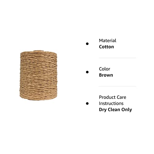 Natural Cotton Raffia Yarn Brown Crochet Summer Sun Hat Yarn #TOP7