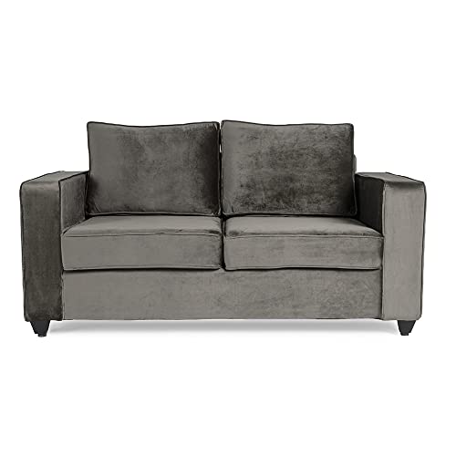 Image of Wakefit Sofa Set | 3 Year Warranty | Sofa 6 Seater, 6 Seater Sofa for Living Room, Wooden Sofa Set, Sofa Set 3+2+1 Seater - Napper(Fabric-Velvet : Tuscan Tan)
