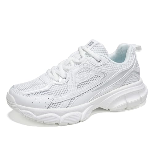Image of BAASPLOA Women's Chunky Fashion Sneakers Casual Sports Shoes Mesh Breathable Athletic Gym Workout Tennis Shoe Platform Thick Walking Shoes