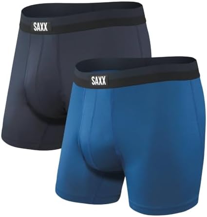 SAXX Underwear Co. Men's Underwear with Pouch Quest Quick Dry Mesh Boxer Brief Fly