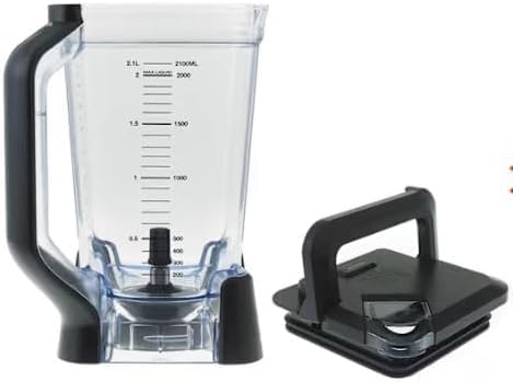 Replacement Blender Jar Cup, 72 Oz, Compatible with Ninja BL610, BL710WM, CO610B, CO650B, CT610, CT611CG Models,2.1LContainer for Ninja Blender Pitcher, Blender Jug Replacement