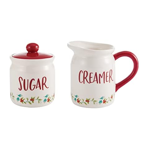 Pfaltzgraff 5286067 Winterberry Set mit Zucker- und Milchkännchen, Rot Cover