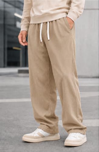 Image of Preneum Men Mid Rise Poly Cotton Loose Fit Trouser || Korean Style Travel & Lounge Wear with Pockets (Available in Plus Size) (Combo Pack of 3)