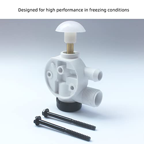 Carkio Rv Toilet Water Valve Assembly 385314349 Camper Trailer Toilet Repair Kit For Dometic Sealand Ecovac Vacuflush Pedal Flush Toilets Leak Resistant #TOP5