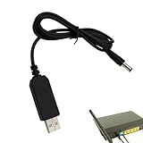 USB zu DC-Kabel - DC 5,5 Mm Stecker Buchse Ladekabel, USB zu Netzkabel, Universal Ladekabel für Kamera, Tastatur, Taschenlampe