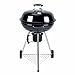 Barbecue a carbonella Ø57cm - Georges smaltato nero - Barbecue con aeratori, smaltato, affumicatore raccogli cenere