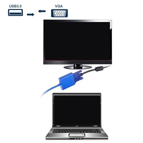 Image of 15-Pin VGA Converter Adapter (Blue) | Gender Changer Coupler for PC, Laptop, Monitor, Projector | VGA Female to Female Connector - Durable Build, Plug & Play
