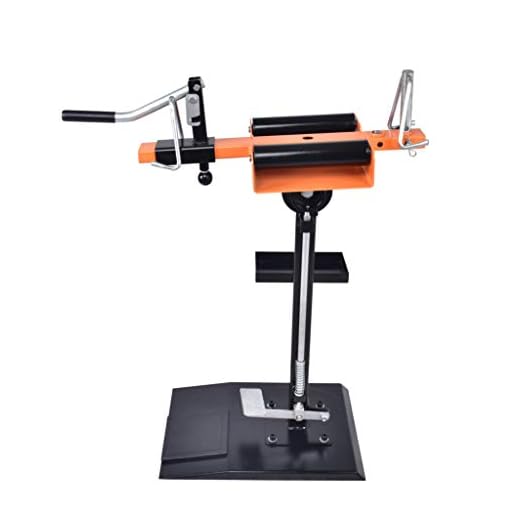 A A IN Manual Tire Spreader, Motorcycle Tire Changer with Attached Tool Tray, Tilting Swivel