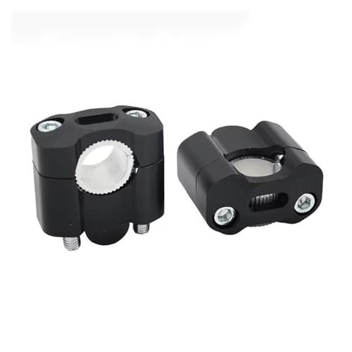 Colliers de serrage guidon moto 22mm 28mm noir rehausseurs pour motocross