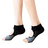 JCZANXI Yoga Socks with Grips for Women, Non Slip Grip Toeless Socks for Yoga, Pilates, Barre, Dance