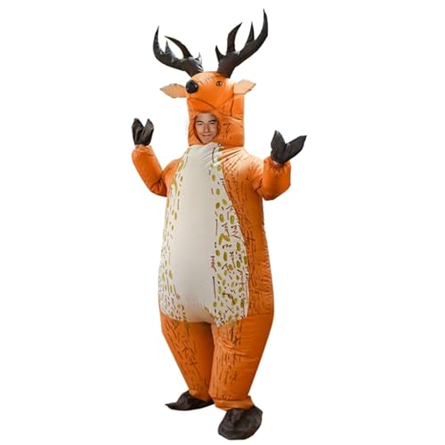 Costume de Renne Gonflable Drôle pour Fête de Noël et Cosplay