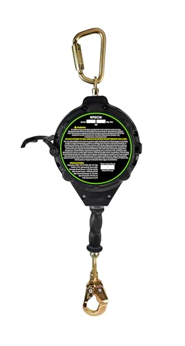 Image of Frontline RPGC 30 Ft Cable Single Leg SRL with Steel Snap Hook End | Ergonomic Carry Handle & Tagline | High Strength, Corrosion-Resistant | 310 lbs Capacity | ANSI & OSHA Compliant (3 Pack)