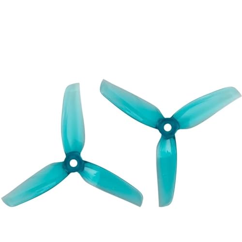 Hélices FPV 4 pouces M5 G4032 tripales bleues à haute poussée aérodynamique
