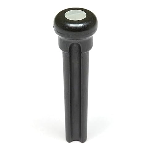 graph tech GT PP 2044 00 Tusq Bridge Pins z motorowerem perłowym (4 mm, 6 sztuk) czarny