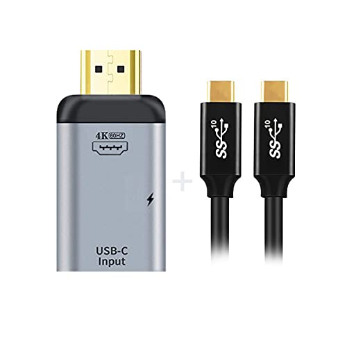 Cable USB-C a HDMI de 10Gbps con carga rápida PD 100W para vídeo 4K