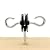 6 pcs Wood Post Gate Handle Anchors, Wood Post Screw-in Insulator, Black