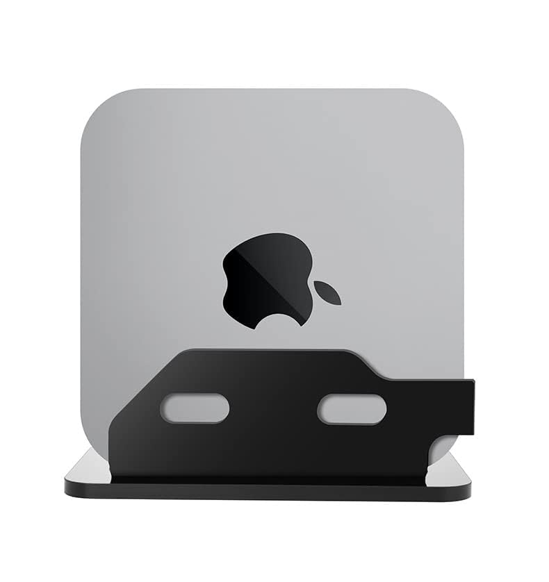 Soporte Mac Studio con abrazadera de escritorio regulable para optimizar espacio vertical 3