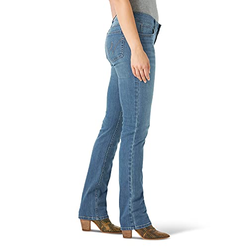 Wrangler Womens Western Mid Rise Stretch Straight Leg Jeans, Brianna, 9 1 Us #TOP2