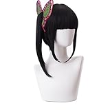 鬼滅の刃 かつら コスプレ ウィッグ コスチューム パリエーション展開 キャラクター選択可能 (栗花落カナヲ)