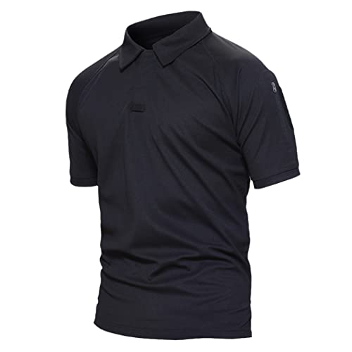 T-shirt tactique été anti-transpiration randonnée noir XL