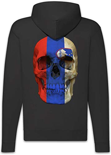 Sweat à capuche motif Slowenia Skull Flag imprimé graphique haute définition