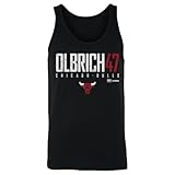 500 LEVEL Lachlan Olbrich Chicago Bulls Elite Men's Tank Top (Black, Small)