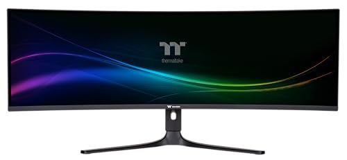 Image of Thermaltake 49 inch OLED Curved Ultrawide Gaming Monitor; 5120x1440 DQHD; 240Hz; 0.03ms GTG; Adaptive Sync; HDMI /DP /Type-C /USB; VESA 100x100; HDR10; 1800R Curve; PIP /PBP; Black; GM-QOL-49CEUB-US