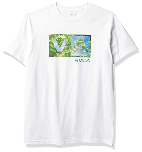 T-shirt RVCA Balance Box en coton premium blanc taille XL aux finitions soignées