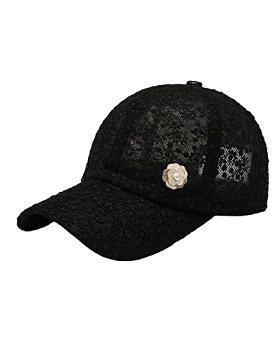 Gorra de béisbol de encaje para mujer miniatura 1