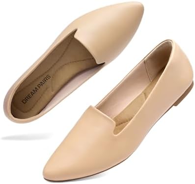 DREAM PAIRS Women's Flats, Pointed Toe Slip-On Dressy Flat Shoes,...
