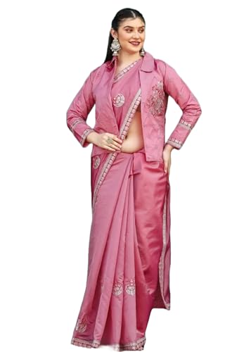 Sari traditionnel en organza doux 8658 à porter pour les grands mariages