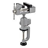 MAXMAN Bench Vise with Clamp Post Universal 10 Inch Maximum Clamping Distance 2.2 Inch Woodworking V