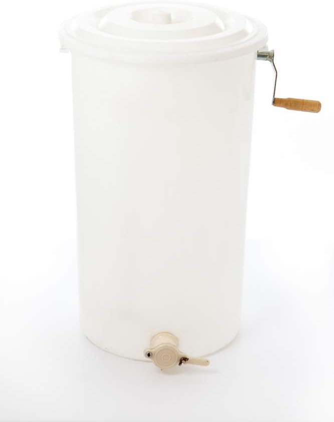 PM0094 Plastic Two-Frame Manual Honey Extractor, White