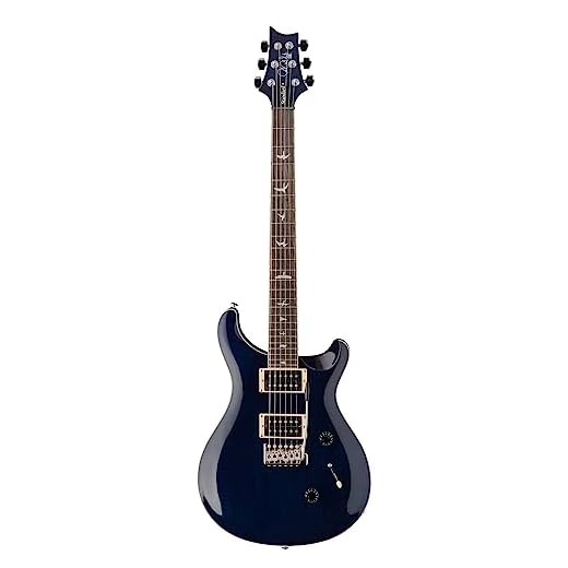 PRS Paul Reed Smith 6 String SE Standard 24, azul translúcido con bolsa de transporte, derecha (109645::TB:)