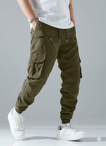 Image of INKKR Men Cargo || Men Zipper Cargo Pants Cotton ||
