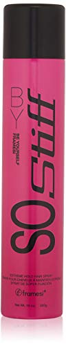 Framesi BY Stiff Extreme Hold Hair Spray, 10 Oz, Hair Spray for Color Treated Hair